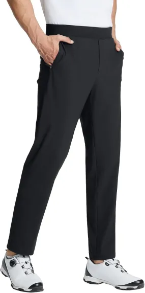 BALEAF Men's Golf Pants Stretch Relaxed Fit 30" Sweatpants with Zipper Pockets Work Casual Athletic