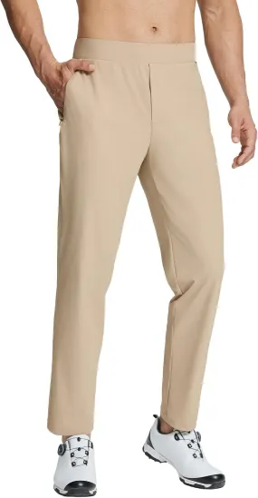BALEAF Men's Golf Pants Stretch Relaxed Fit 30" Sweatpants with Zipper Pockets Work Casual Athletic