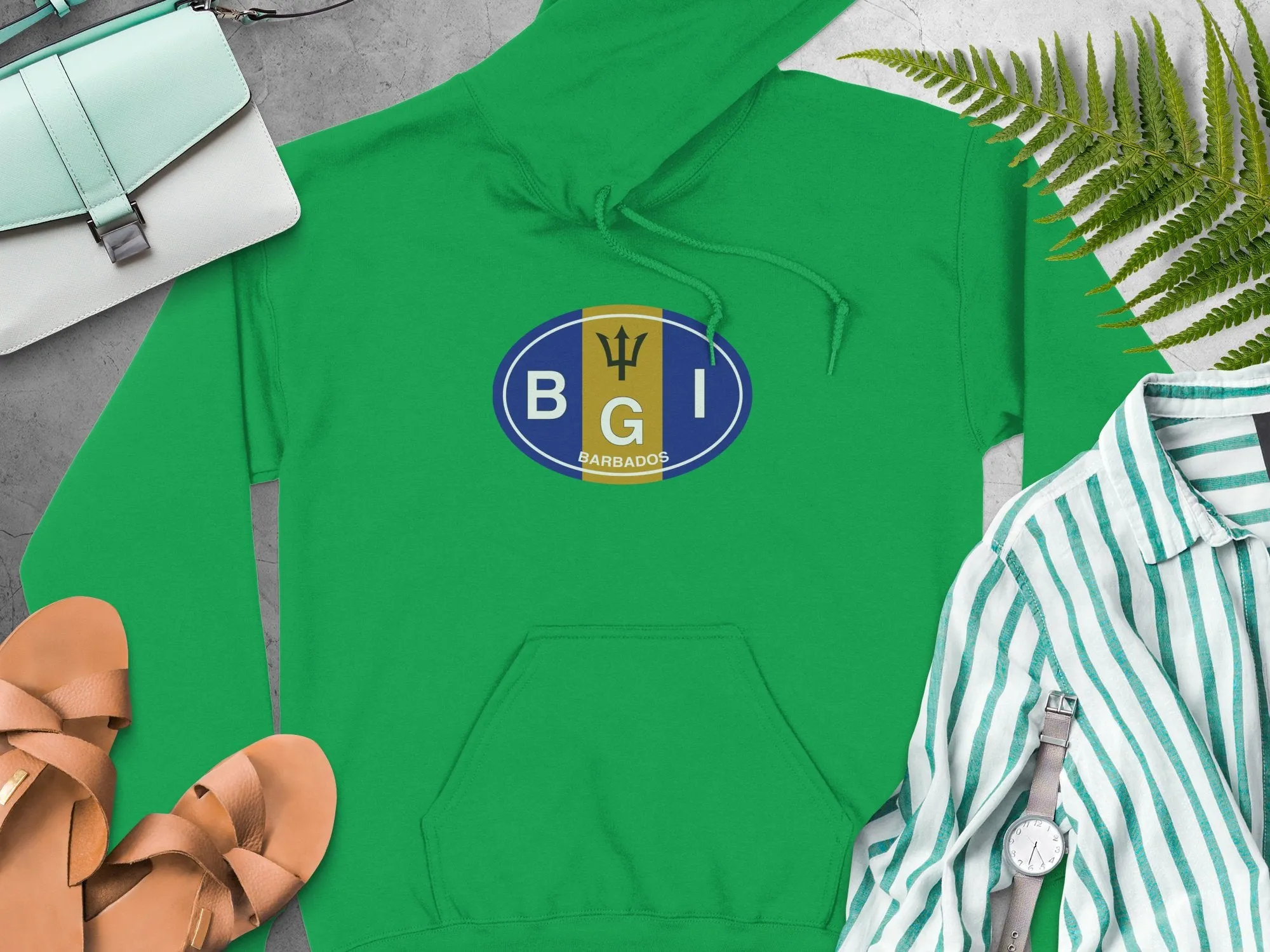 Barbados Vacation Flag Hoodie for Vibrant Island Lovers