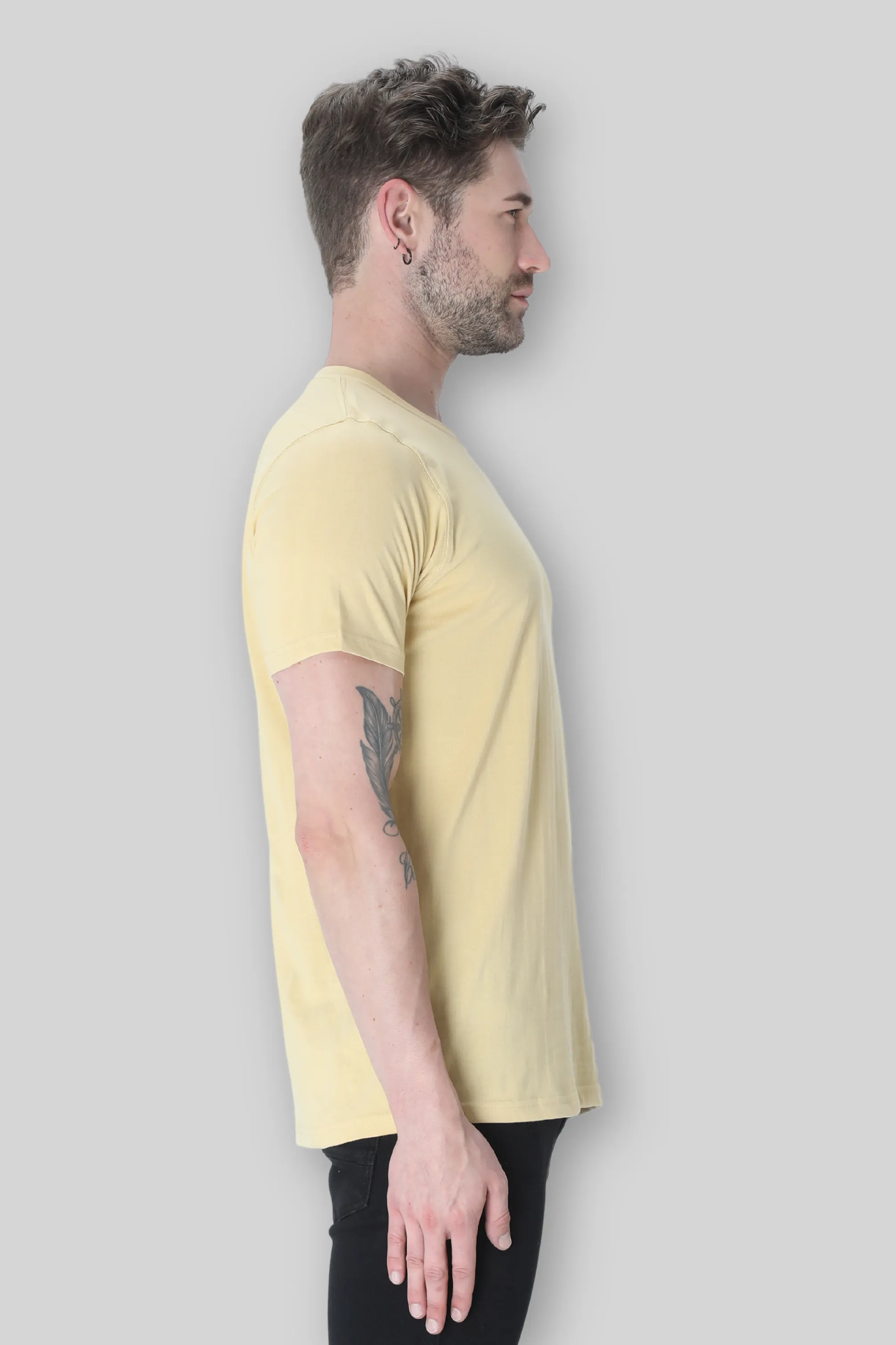 Beige T-shirt for men