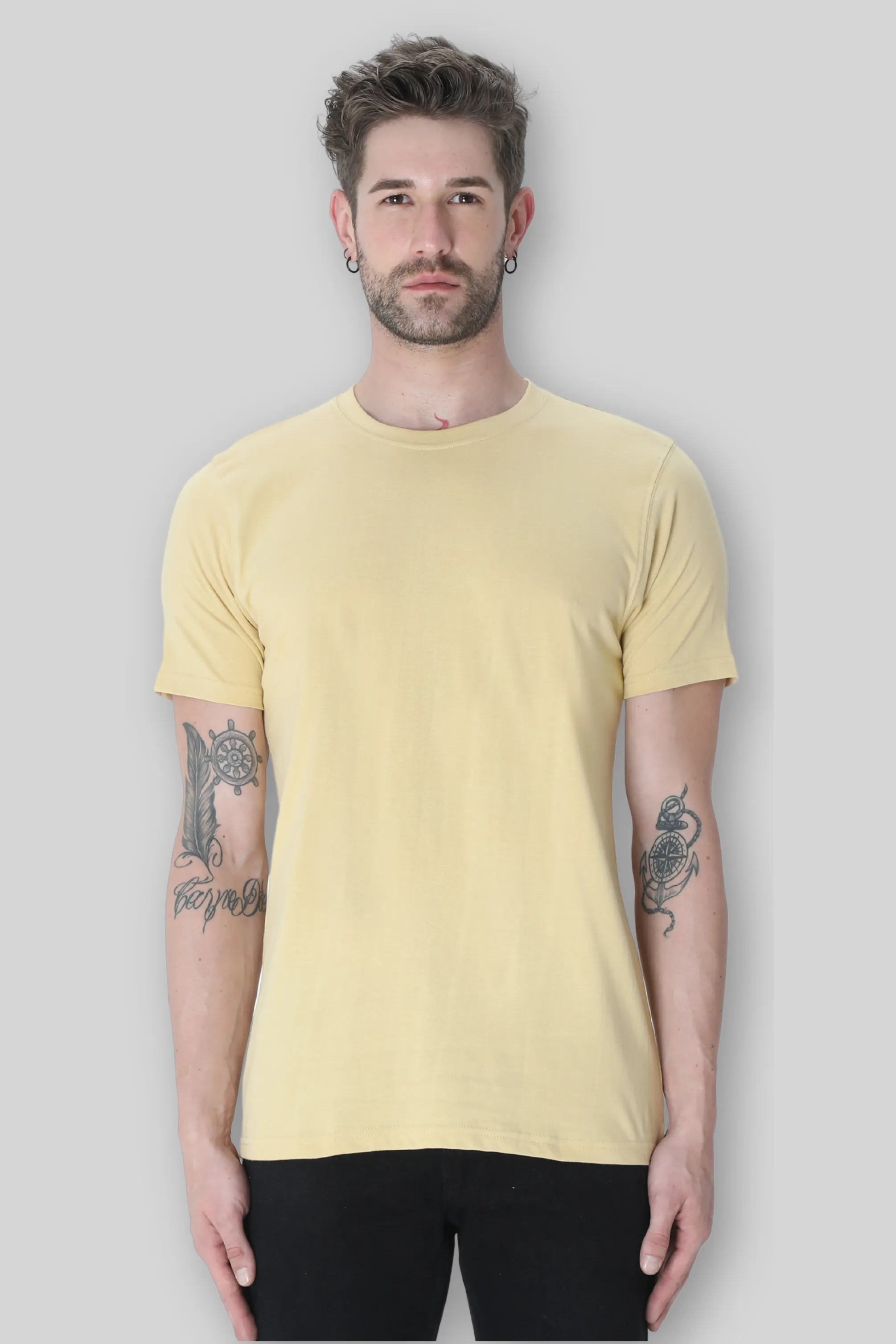 Beige T-shirt for men