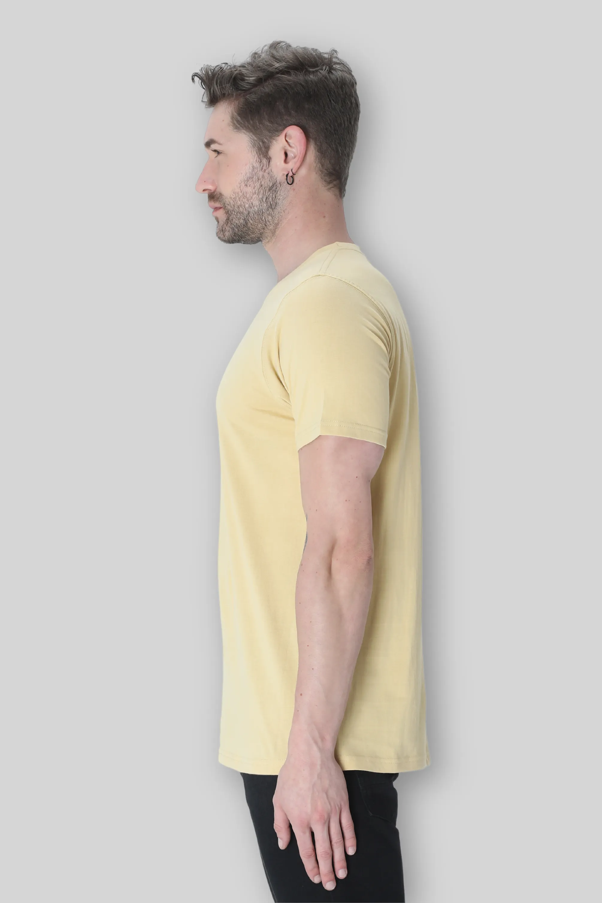 Beige T-shirt for men