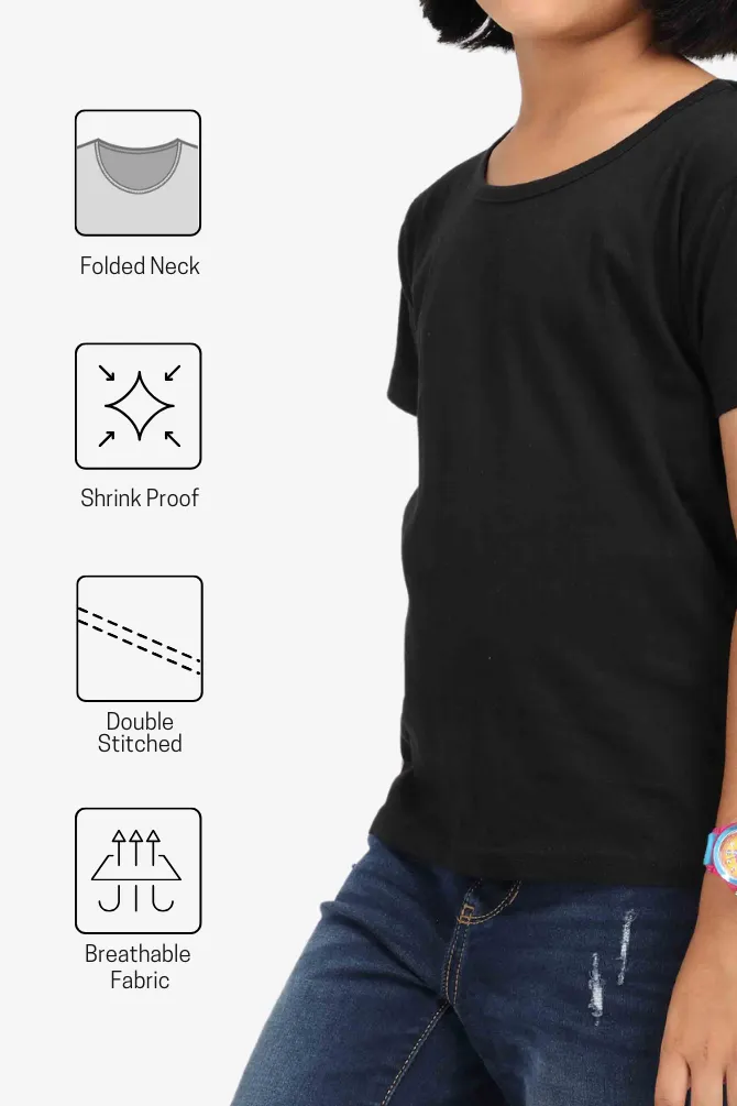 Black T-shirt for girl