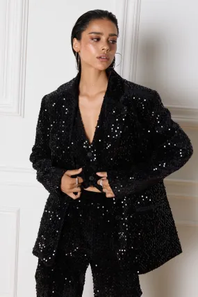 Blazer bodi oversized black R2411467608