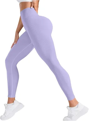 Butt Lifting Leggings for Women Tummy Control Seamless Leggings Booty High Waisted Workout Yoga Fitness Pants