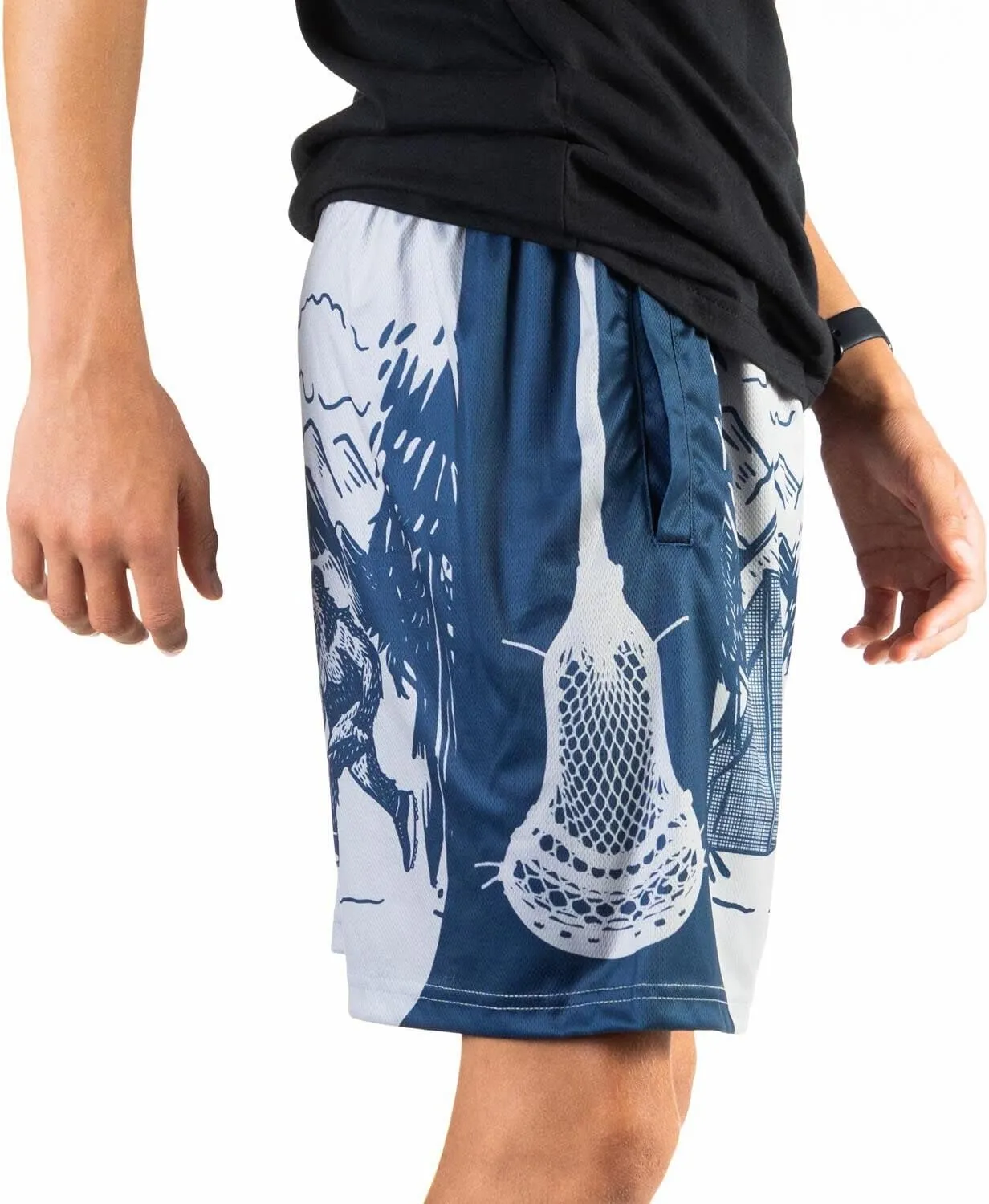 ChalkTalkSPORTS Lacrosse Performance Shorts - Lacrosse Athletic Shorts - Adult & Youth Sizes