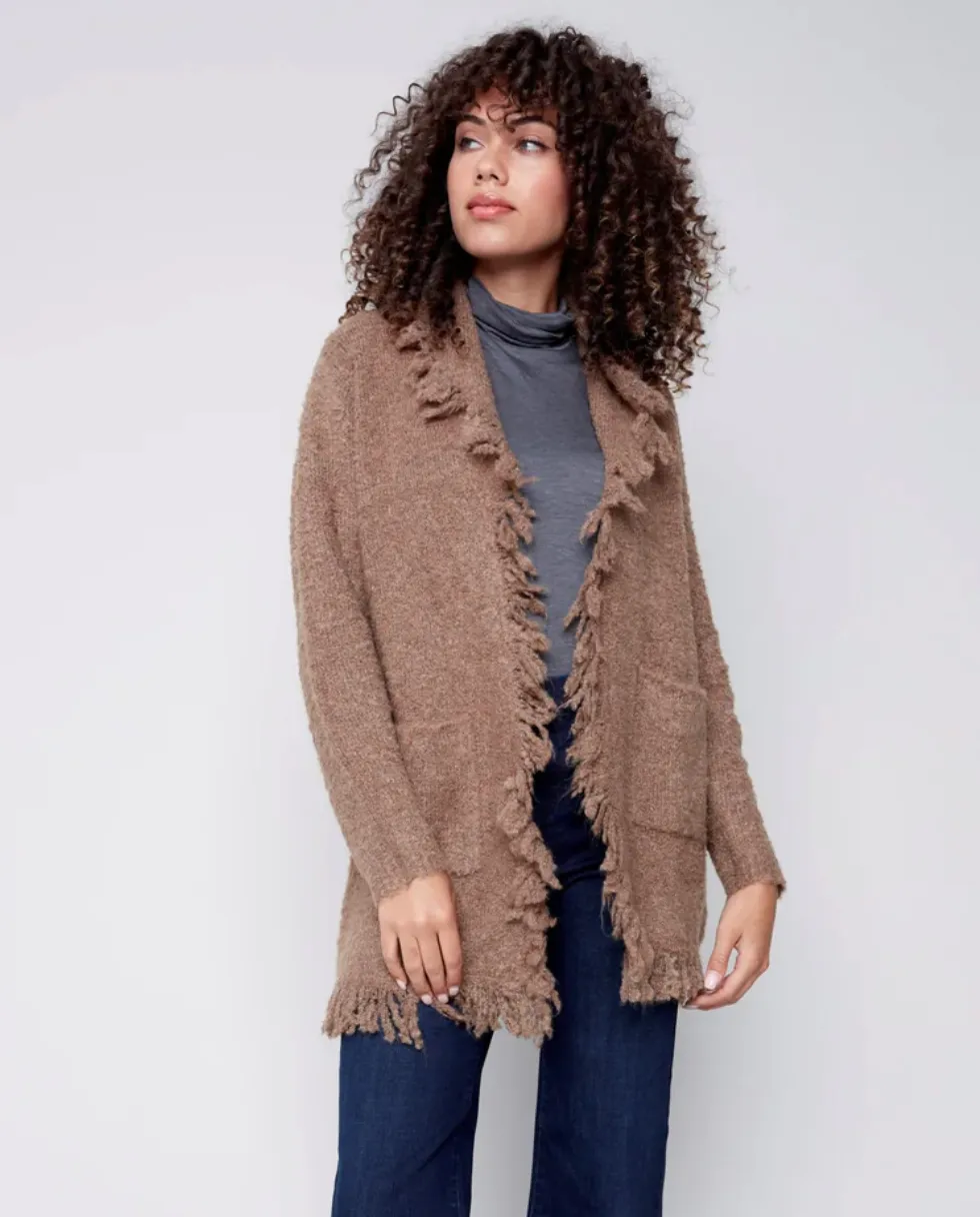 CHB Boucle Cardi-Truffle