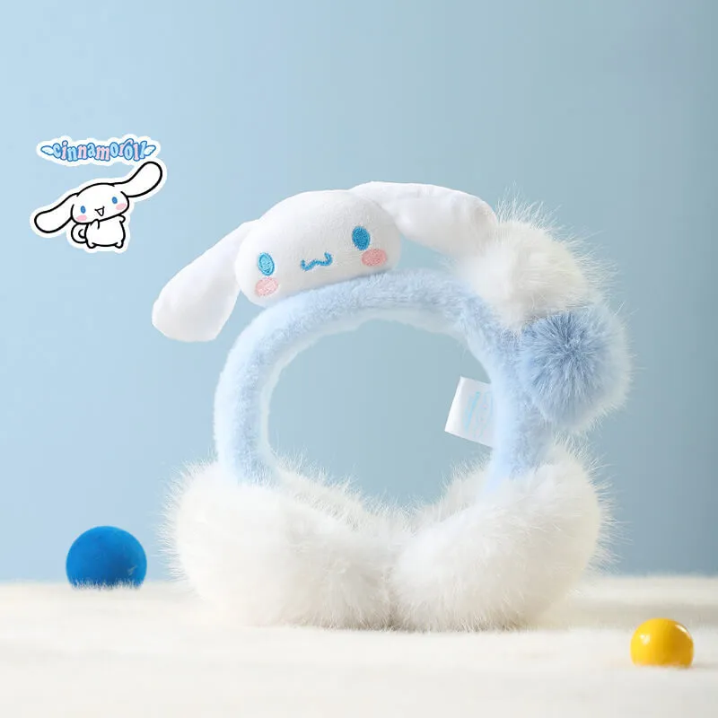 Cinnamoroll Plush Pom-poms Earmuffs