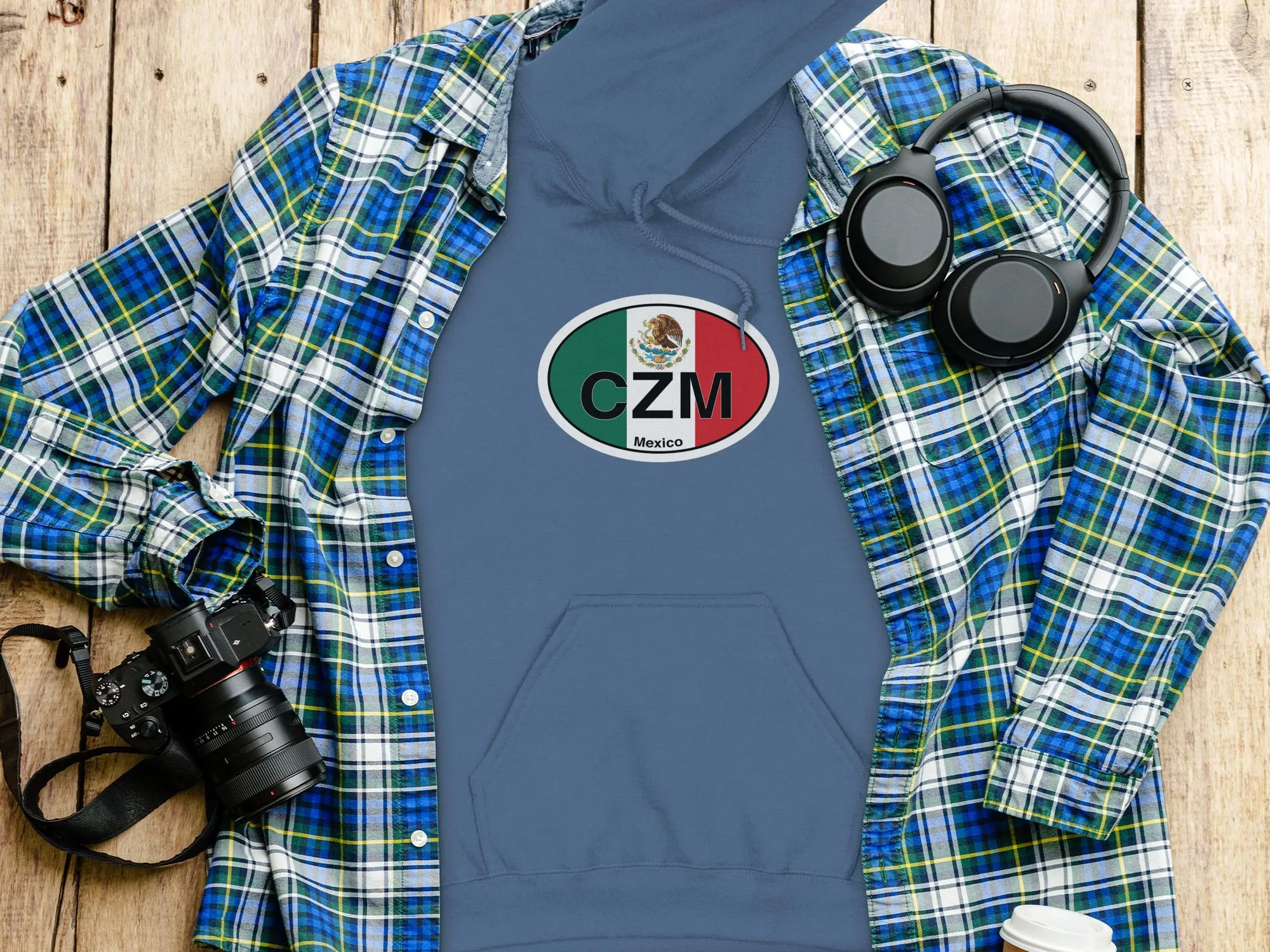 Cozumel Mens Hoodie - Explore Reefs and Relax in Tropical Style