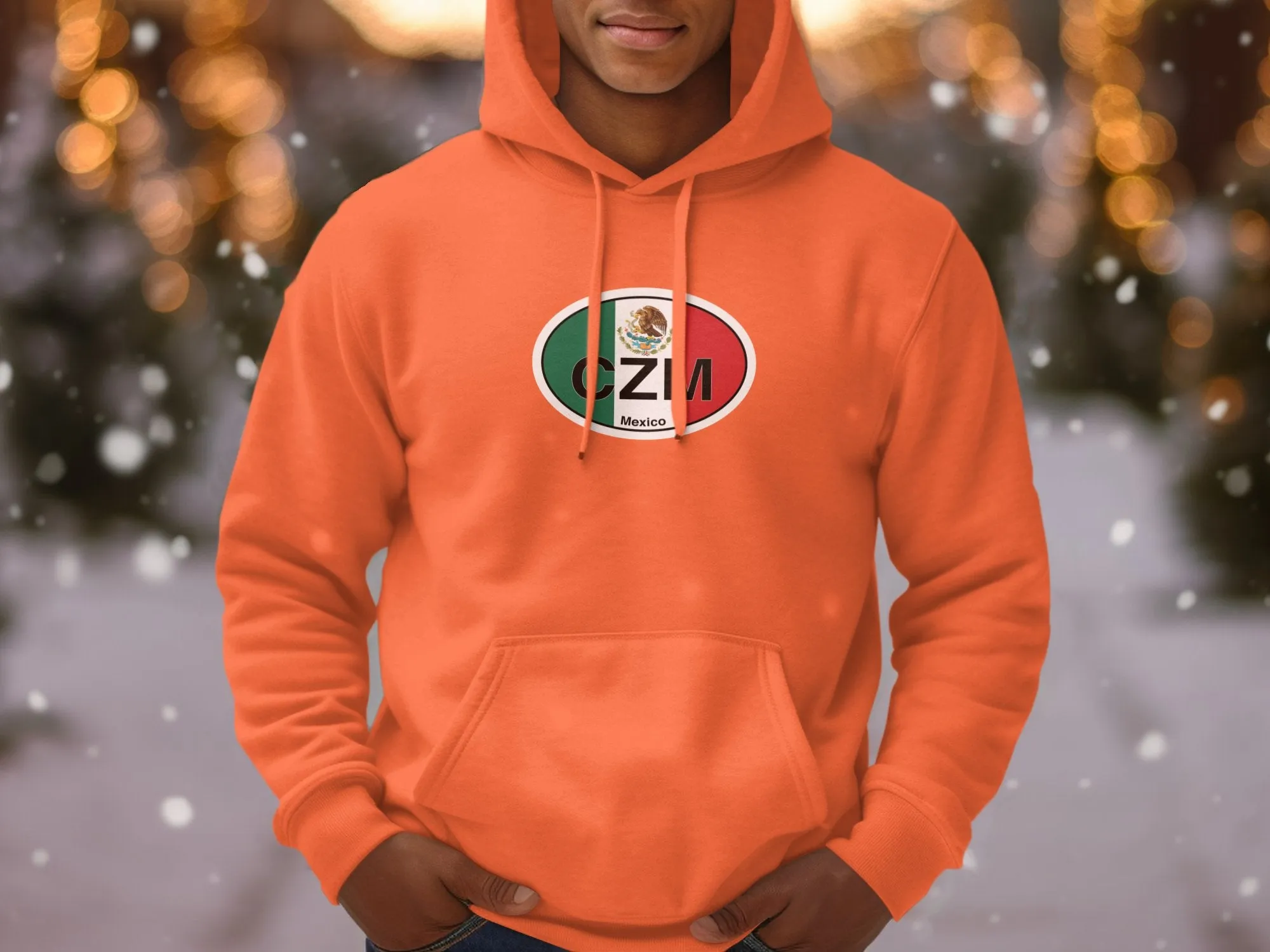 Cozumel Mens Hoodie - Explore Reefs and Relax in Tropical Style