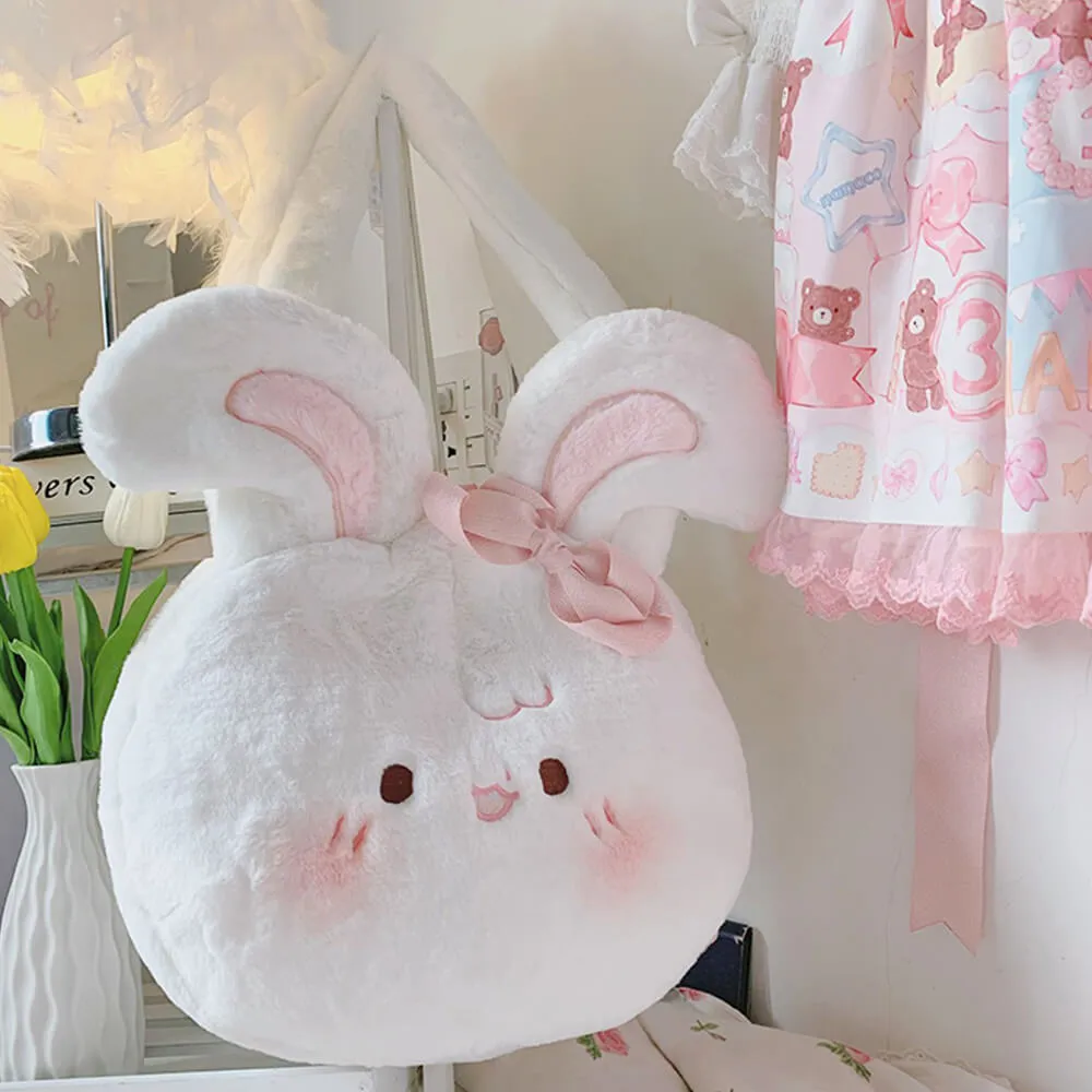 Cute Rabbit Dumpling Plushie Bag
