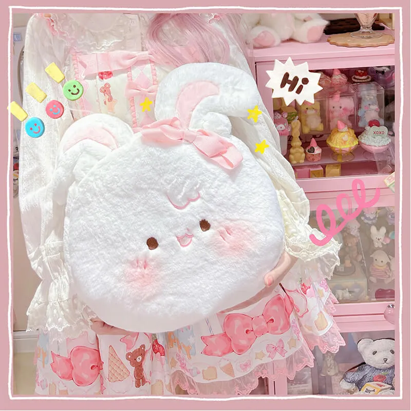 Cute Rabbit Dumpling Plushie Bag