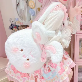 Cute Rabbit Dumpling Plushie Bag