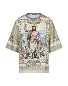 Dolce & Gabbana Man T-shirt Light green 36 suit