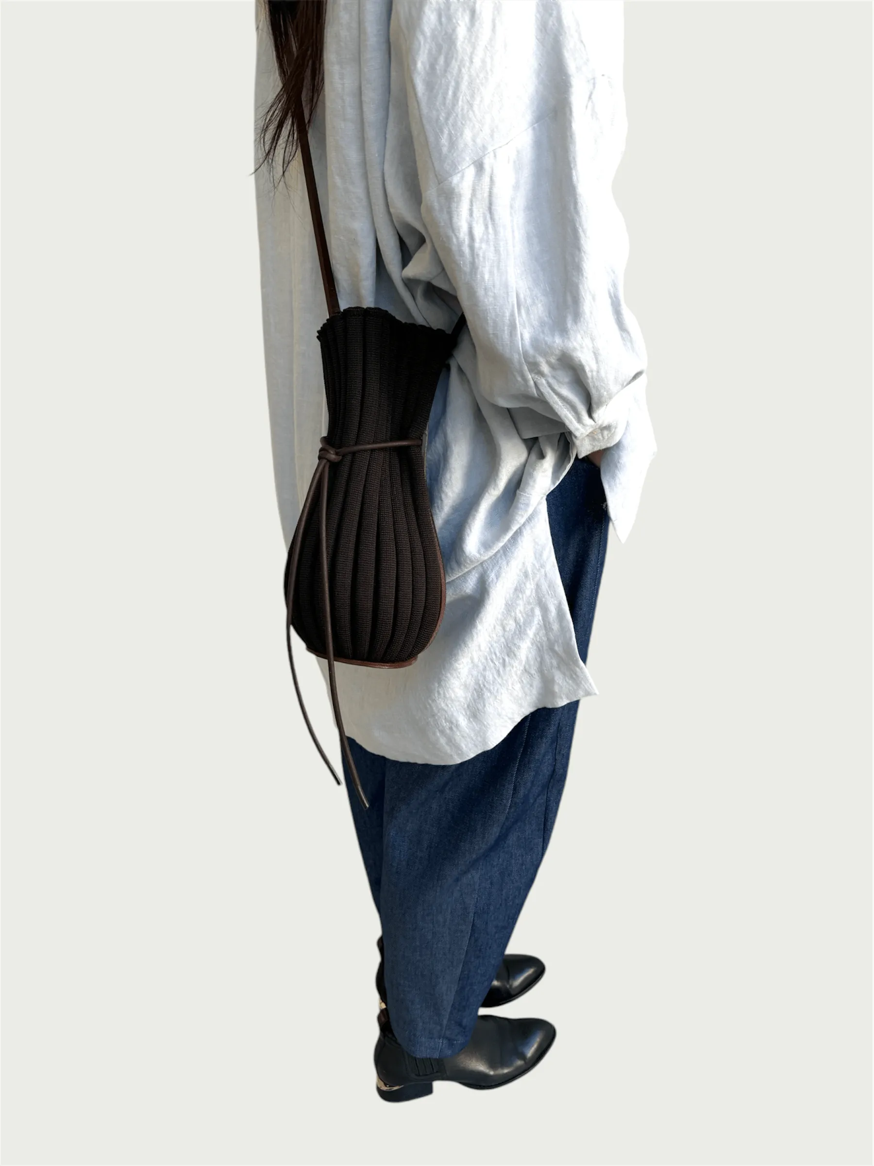 Exhale Supernova Crossbody Mini in Espresso, Neat