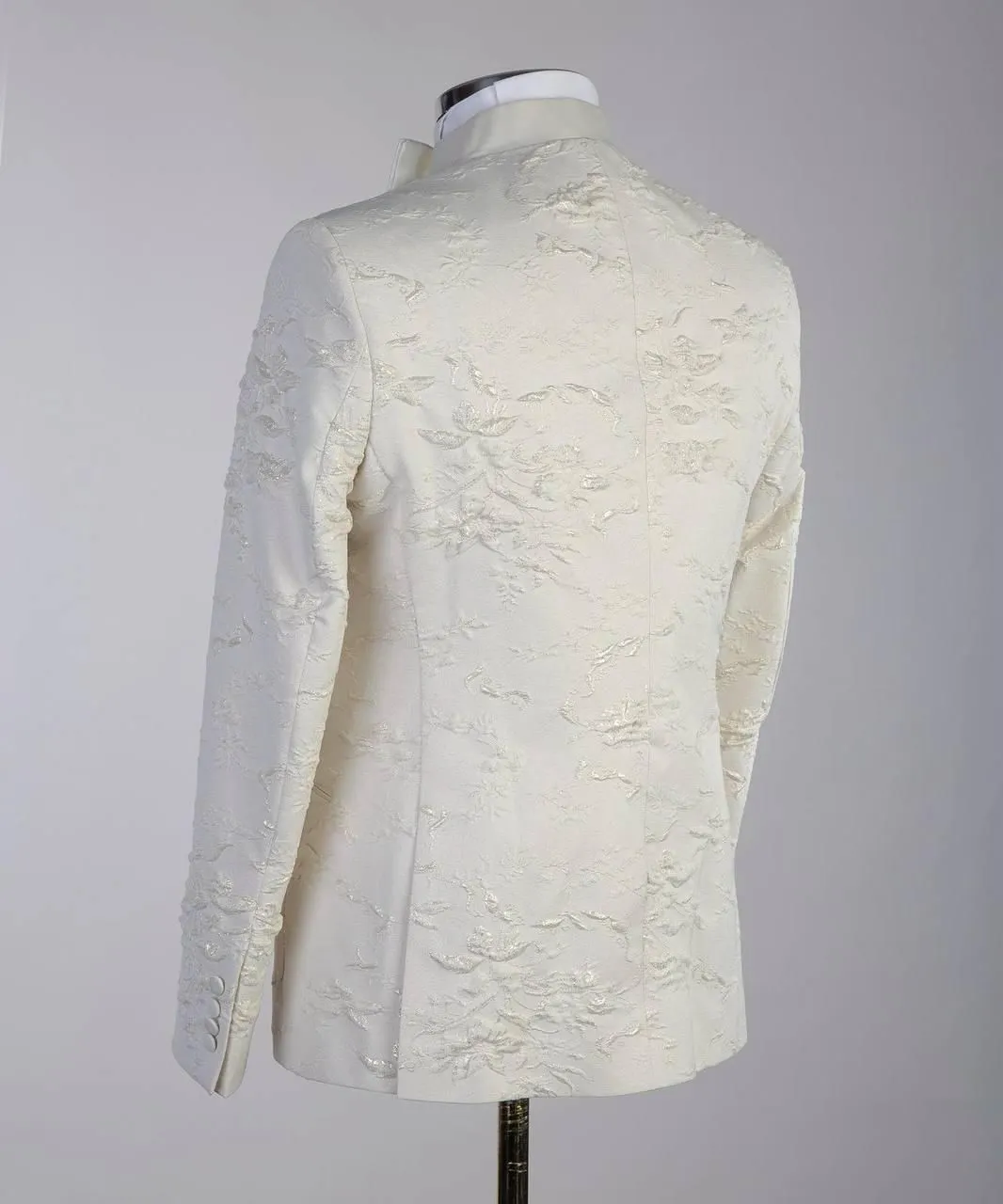 Floral Cream Tuxedo For Men