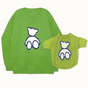 Fluffy Bear Pet Owner Matching Sweater