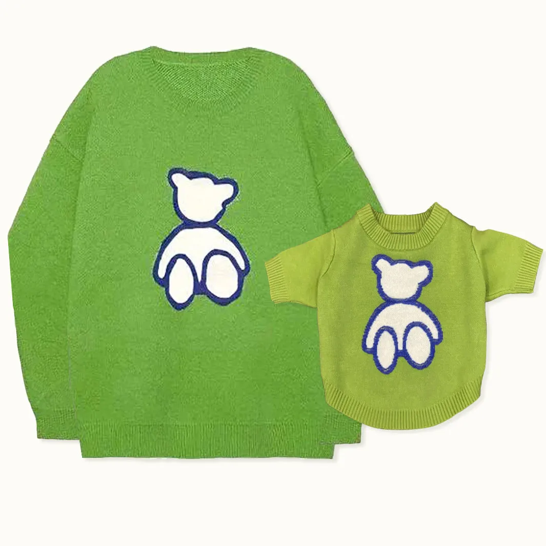 Fluffy Bear Pet Owner Matching Sweater