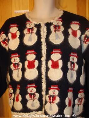 Furry Snowmen Christmas Sweater