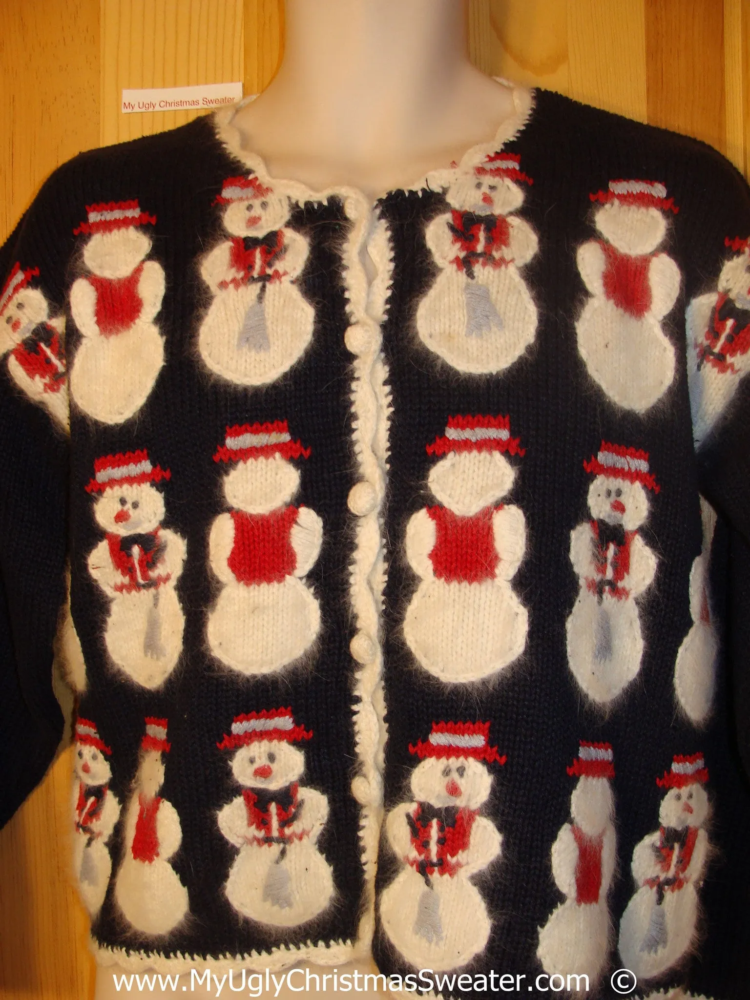 Furry Snowmen Christmas Sweater