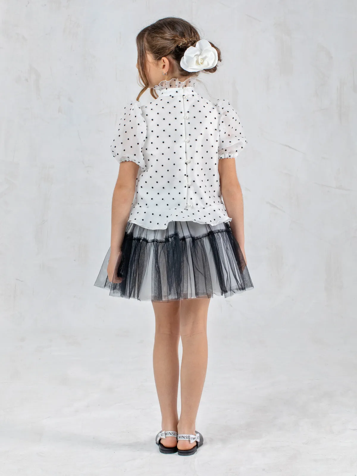 Girl's Tutu tulle skirt with ruffles - HARIET