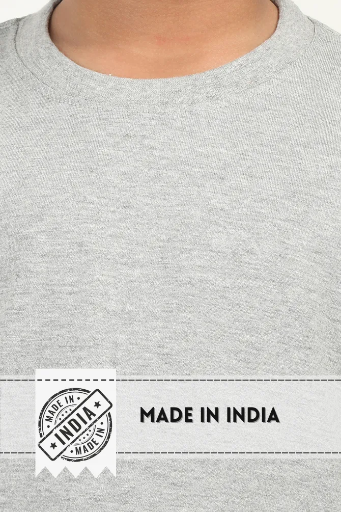 Grey Melange T-shirt for boy
