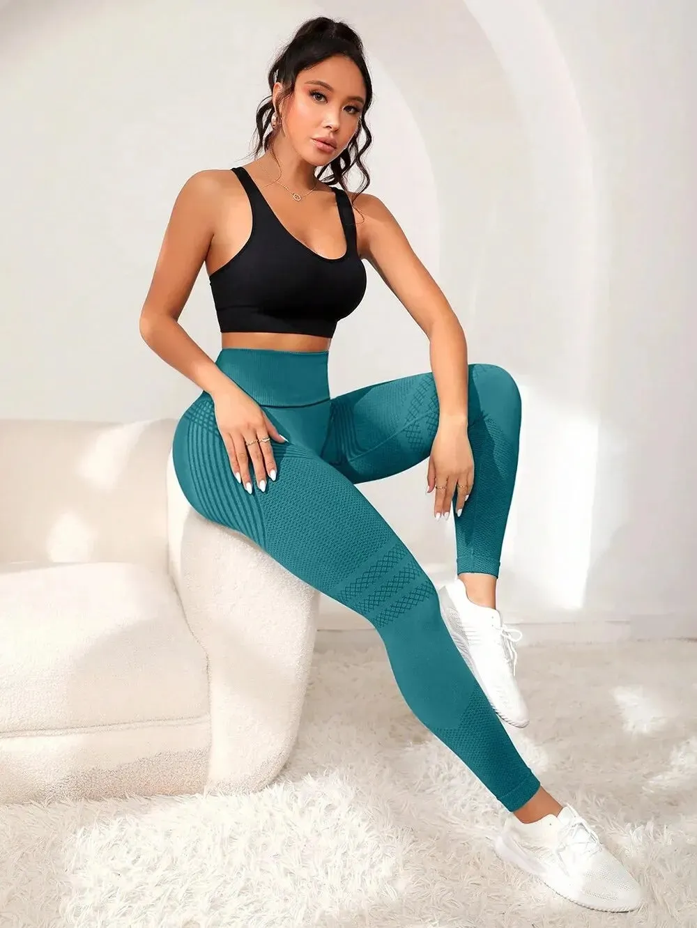 High Waisted Elastic Yoga Pants