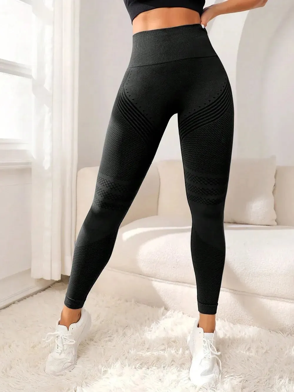 High Waisted Elastic Yoga Pants