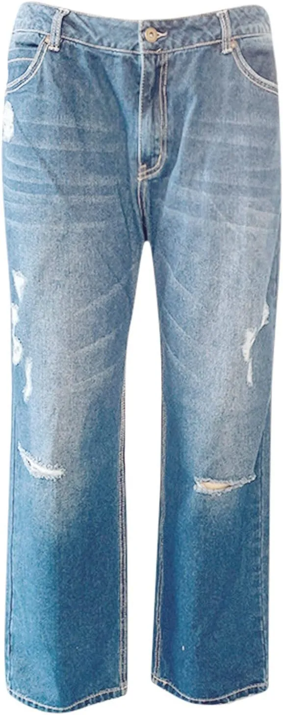 Jeans for Women Rompers Overalls Bib Jumpsuits Ripped Denim Jeans Women's Women's Jeans Pants for Women Vintage