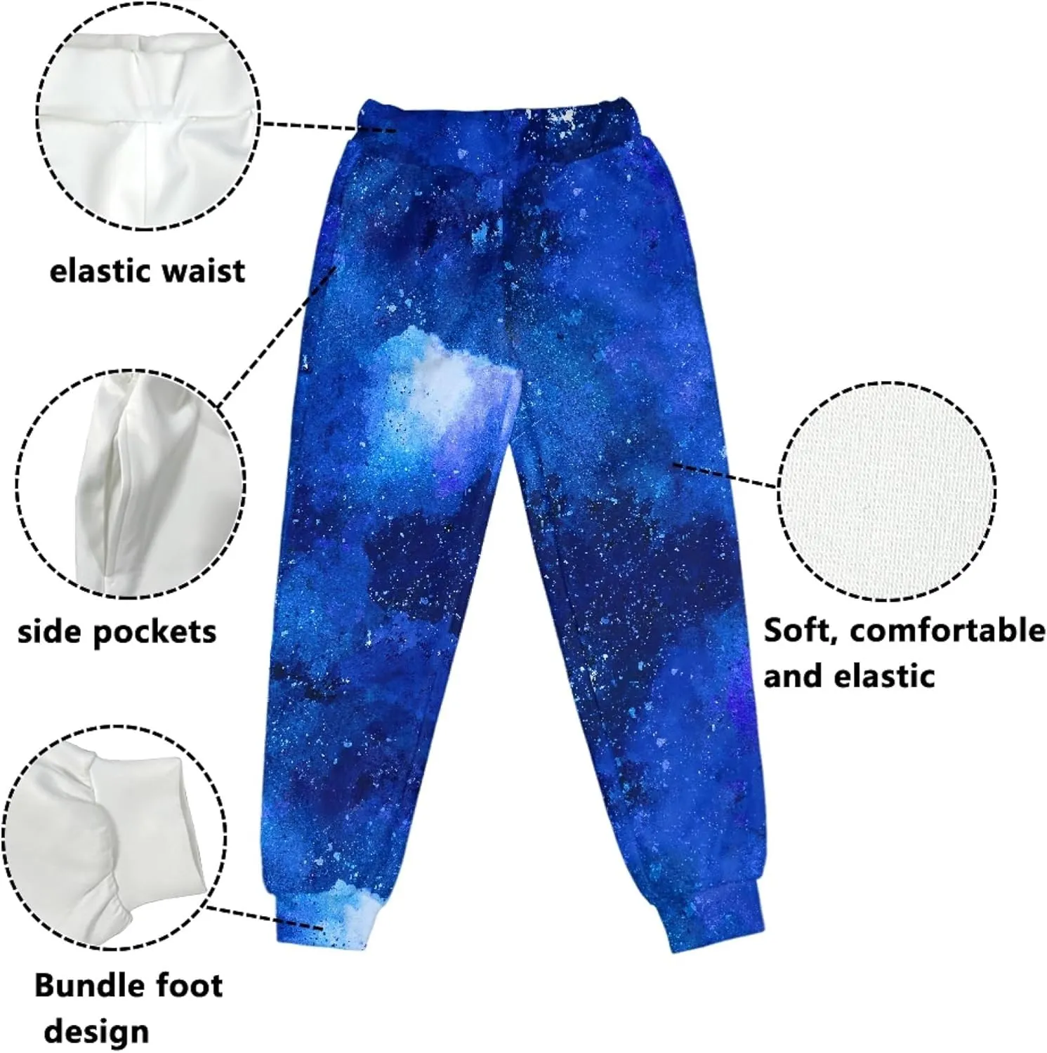 Kids Jogger Baggy Harem Sweatpants Tie Dye Athletic Joggers Yoga Trousers Beach Pants for Girls Boys 4-15 Years
