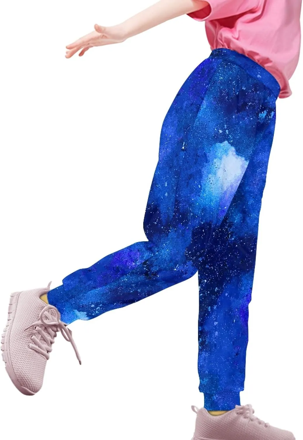 Kids Jogger Baggy Harem Sweatpants Tie Dye Athletic Joggers Yoga Trousers Beach Pants for Girls Boys 4-15 Years