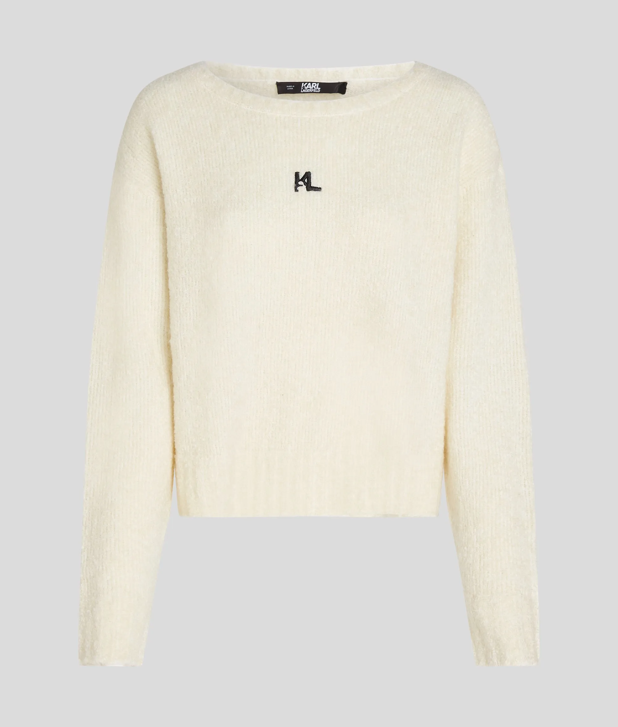 KL LOGO FLUFFY SWEATER