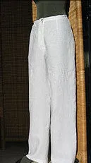Ladies Fine Linen Zip Trousers (was £59.99)
