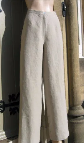 Ladies Fine Linen Zip Trousers (was £59.99)