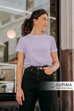 Lavender Supima Cotton T-shirt for women