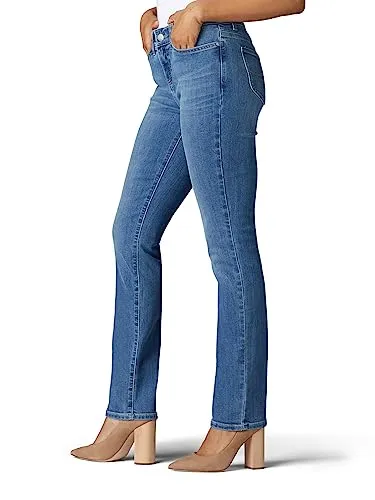 Lee Women's Ultra Lux Comfort with Flex Motion Straight Leg Jean Royal