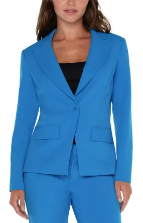 Liverpool Diva Blue Notch Collar Blazer