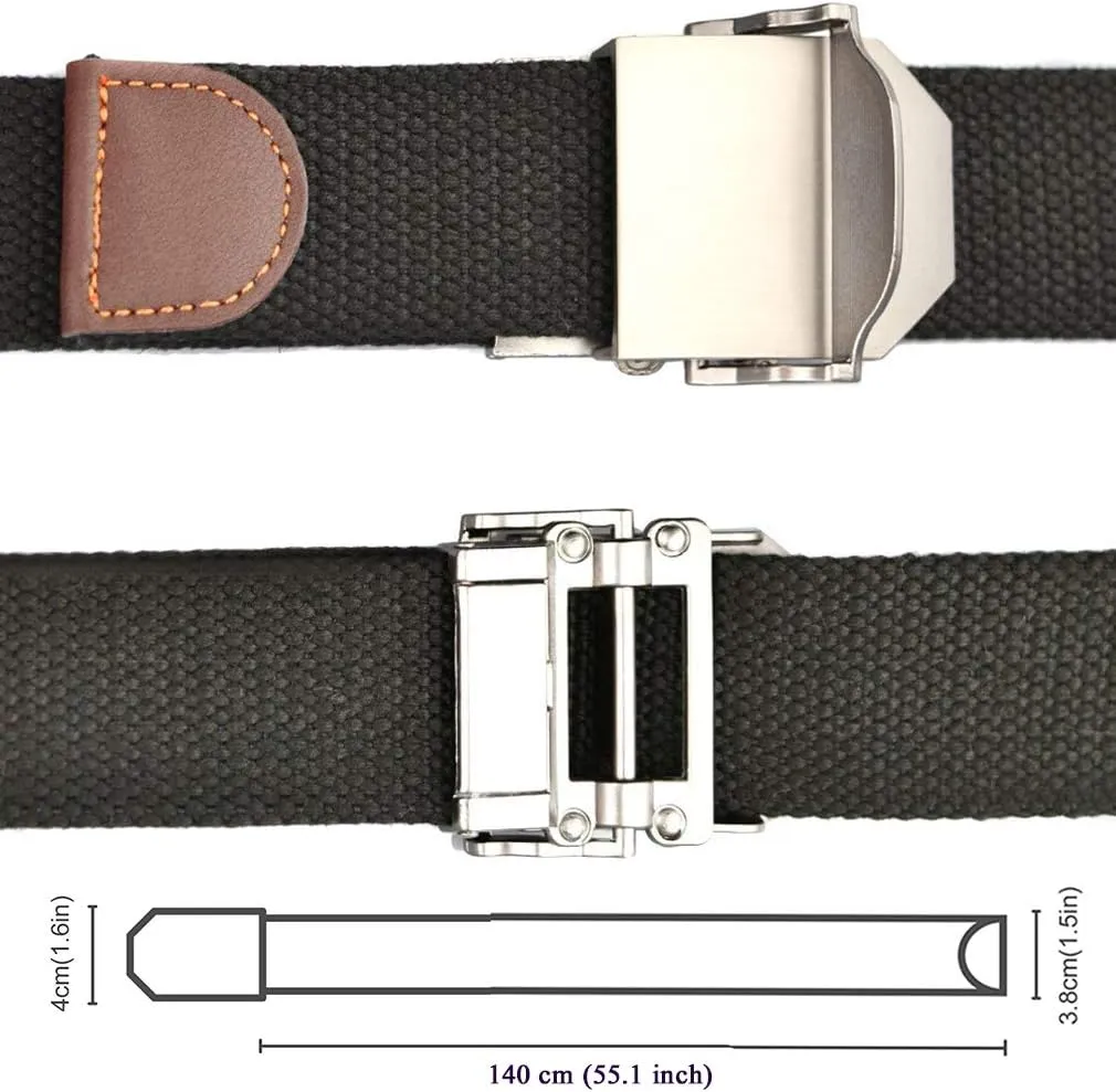 LKMY Men Blet Nylon Canvas Breathable Military Tactical,Men Waist Belt With Zinc Alloy Skull Buckle