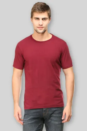 Maroon T-shirt for men