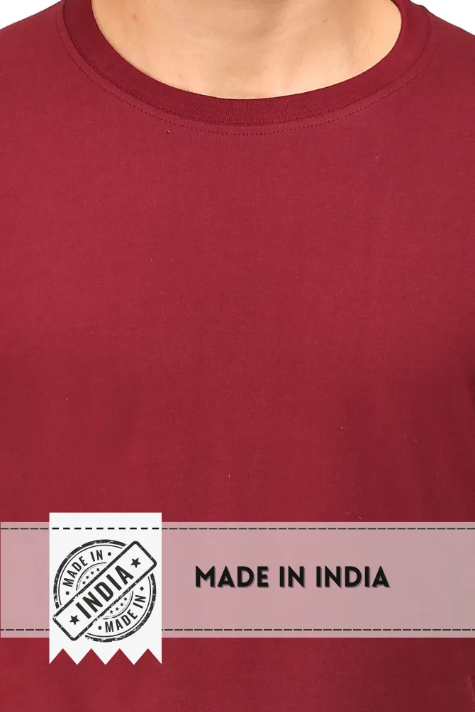 Maroon T-shirt for men