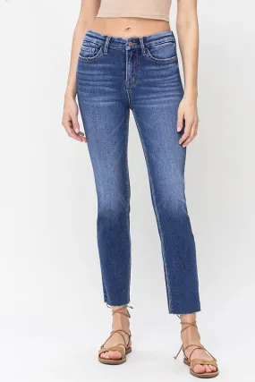 Medium Wash Narrow Straight Denim