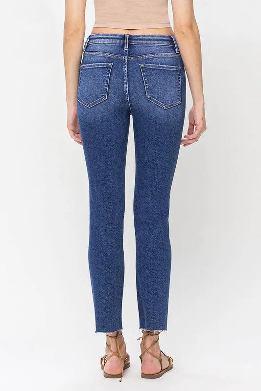 Medium Wash Narrow Straight Denim