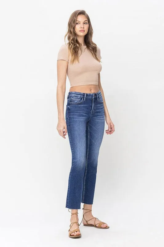 Medium Wash Narrow Straight Denim
