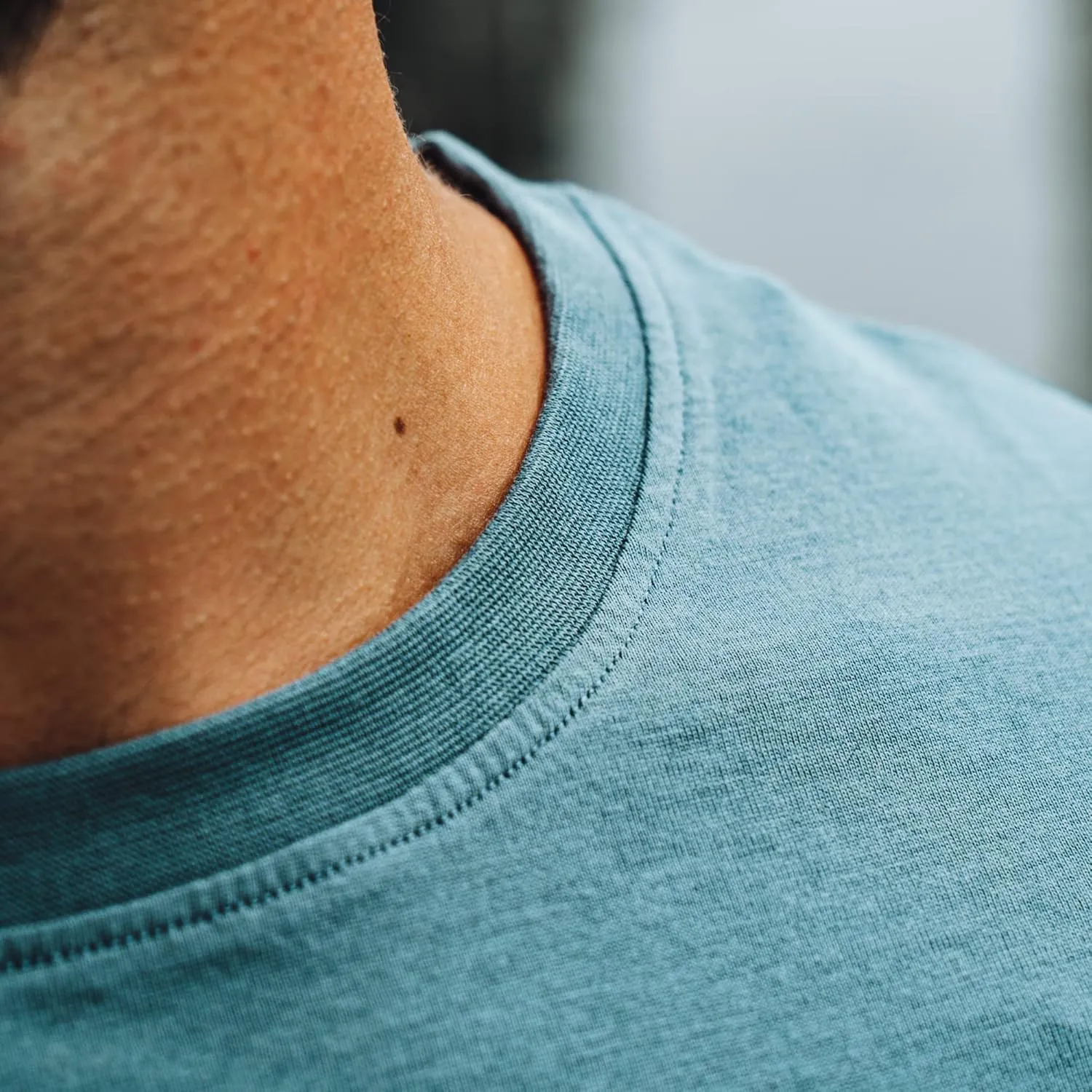 Men's 100% Organic Cotton T-Shirt - Fair Trade Certified Cotton Shirts for Men - Plain Color T-Shirt