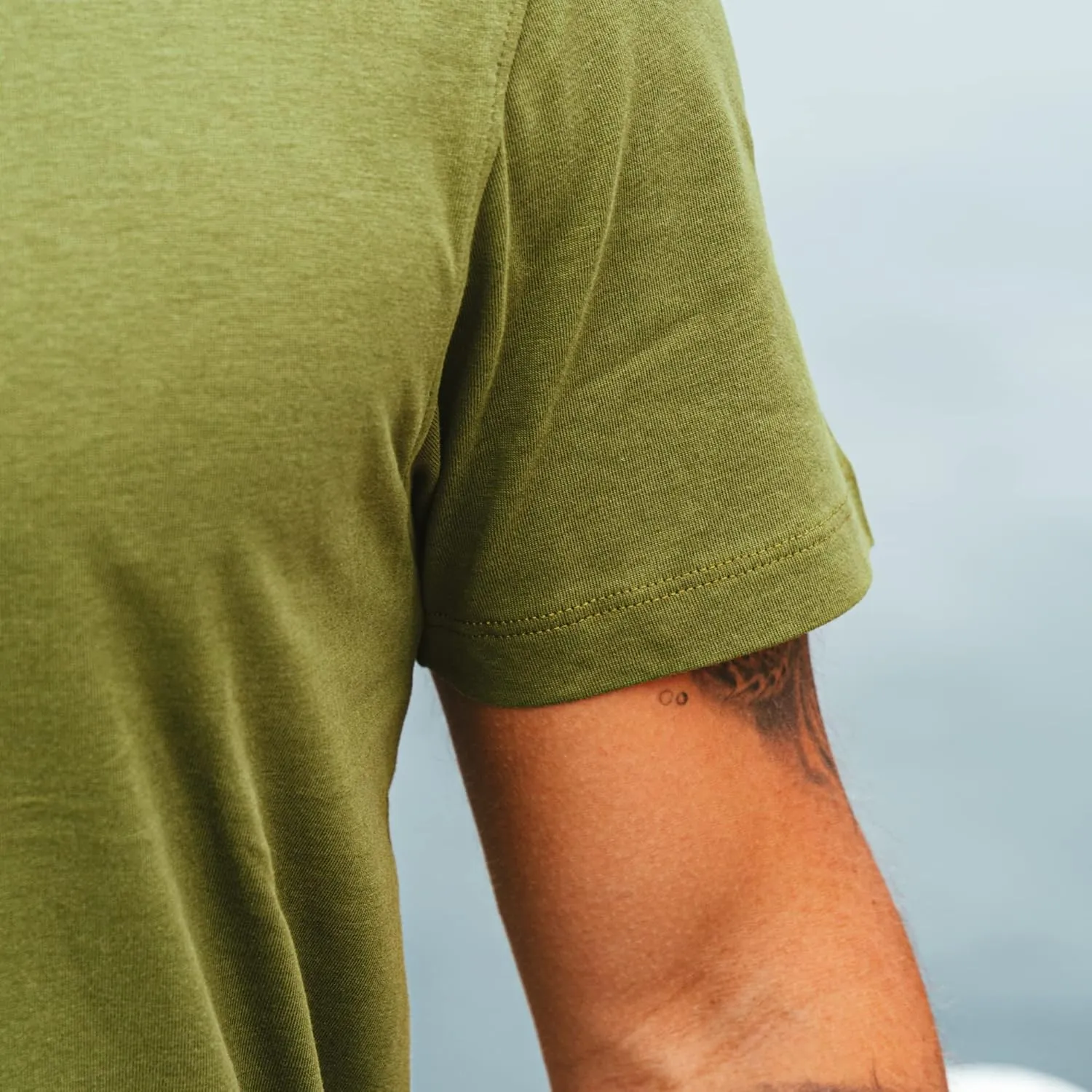 Men's 100% Organic Cotton T-Shirt - Fair Trade Certified Cotton Shirts for Men - Plain Color T-Shirt