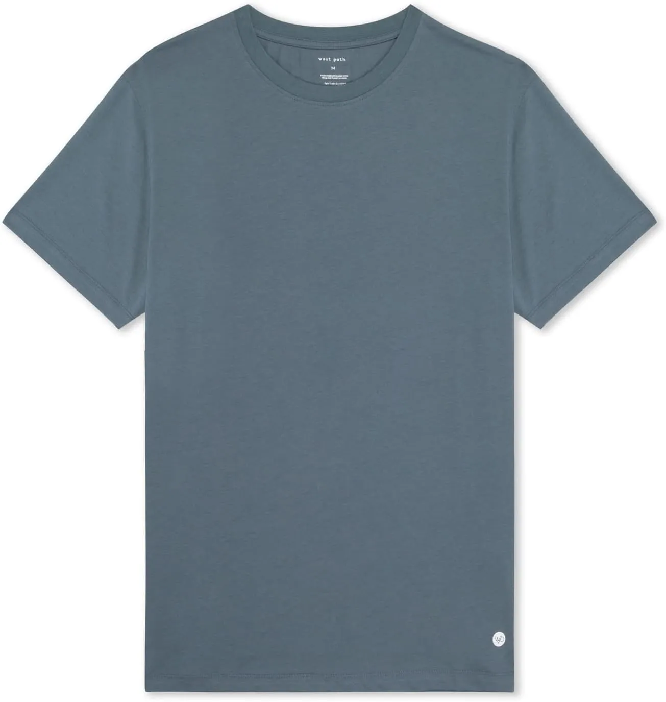 Men's 100% Organic Cotton T-Shirt - Fair Trade Certified Cotton Shirts for Men - Plain Color T-Shirt