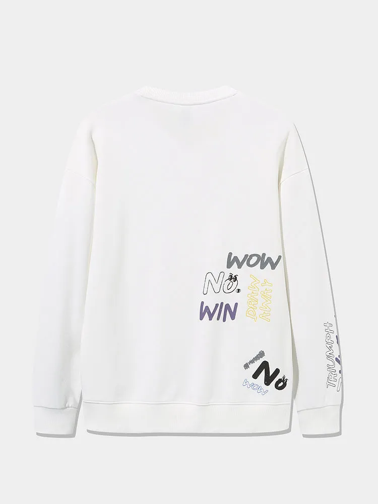 Men's 310g French Terry Monogram Loose Crew Neck Sweatshirt