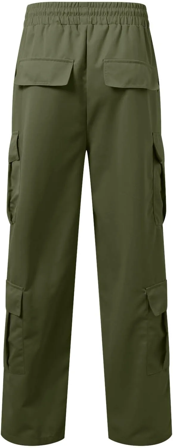 Men's Military Cargo Tactical Pants Lightweight Cotton Stretchy Trousers Outdoor Work Combat Outdoor Hiking Pants
