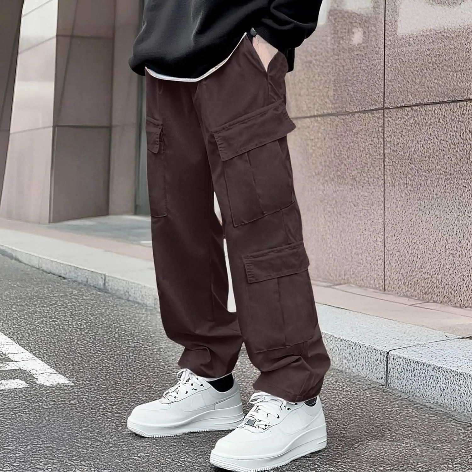 Men's Military Cargo Tactical Pants Lightweight Cotton Stretchy Trousers Outdoor Work Combat Outdoor Hiking Pants