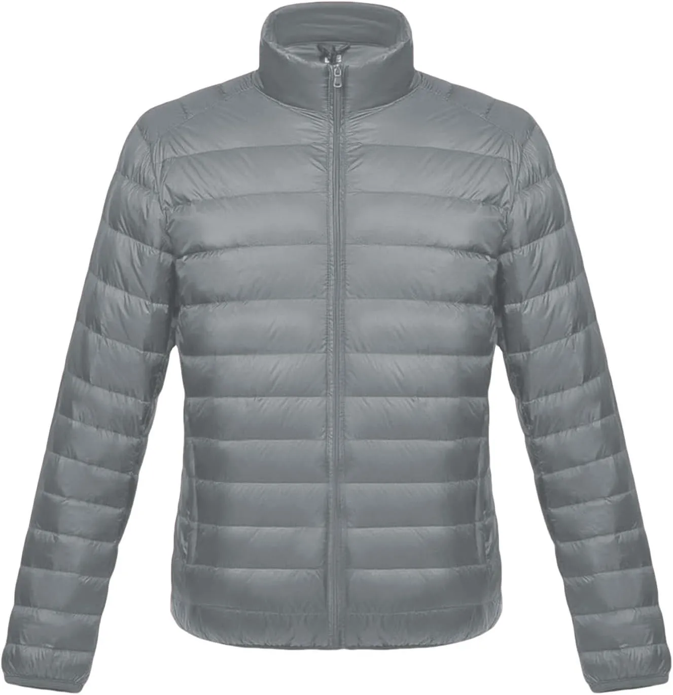 Mens Short Lightweight Puffer Jackets Warm Puffy Winter Down Jacket Windproof Water Repellent Quilted Coat